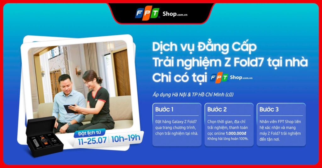FPT Shop tiên phong mang Galaxy Z Fold7 đến tận nhà cho khách hàng trải nghiệm- Ảnh 1.