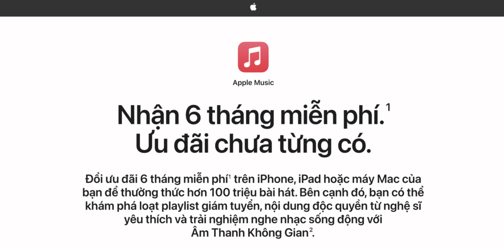 Apple bất ngờ tặng 6 tháng Apple Music miễn phí cho người dùng Việt- Ảnh 1.