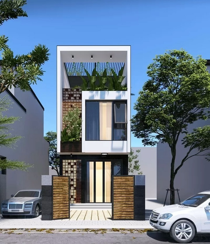 Mẫu nhà 2 tầng giá 1 tỷ này chưa bao giờ hết hot bởi vẻ đẹp hiện đại, sang trọng và tinh tế. Kiến trúc không hướng đến sự hoành tráng mà thay vào đó là những đường nét đơn giản, tinh tế.