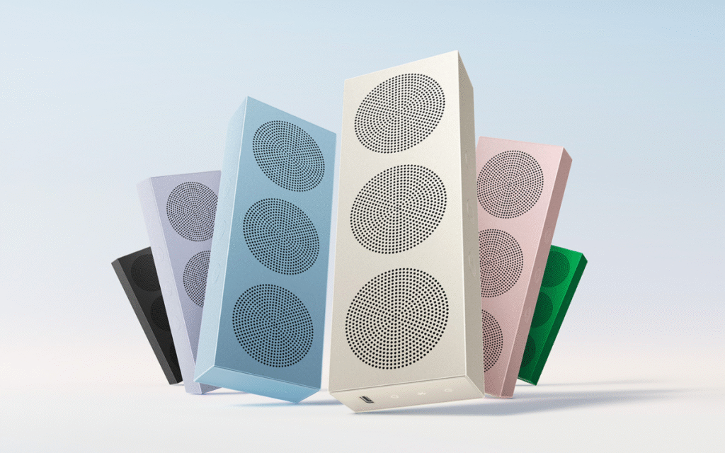 Loa di động mới của Xiaomi: Thiết kế vuông vức độc lạ, vỏ nhôm nhiều màu, sẵn bộ nhớ 4GB, giá hơn 1 triệu- Ảnh 1.