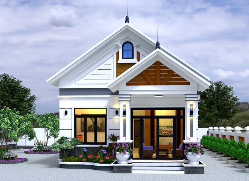 Nhà ống 1 tầng 3 phòng ngủ mang đến không gian sống thoải mái. Ảnh: VTC News