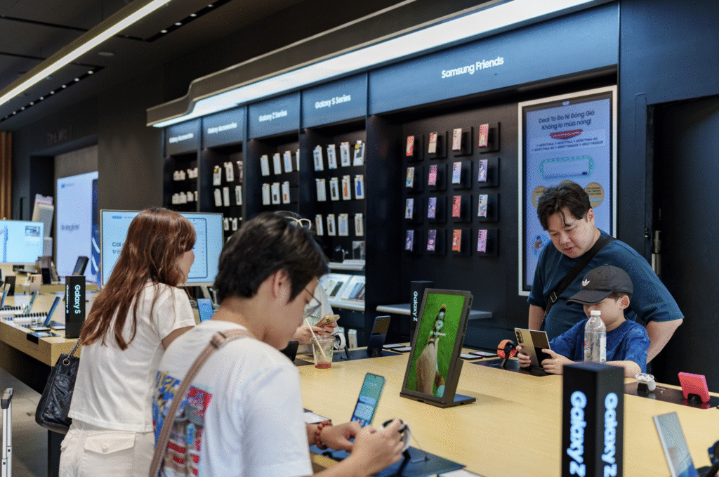 Không khí ngày mở bán Galaxy S25 FE tại Việt Nam: Người dùng trẻ háo hức trải nghiệm công nghệ mới với mức giá vừa tầm- Ảnh 1.